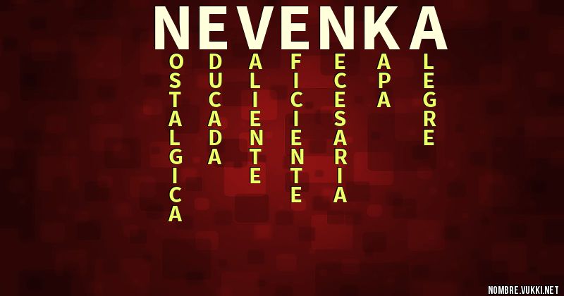 Acróstico nevenka