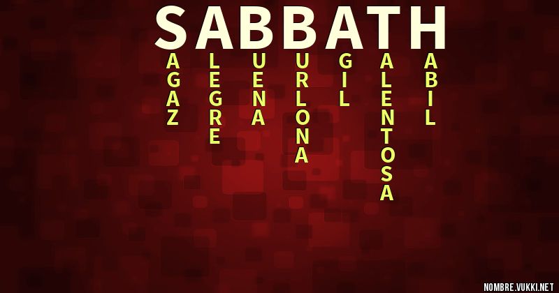 Acróstico sabbath
