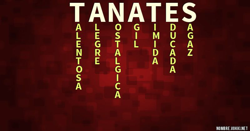 Acróstico tanates