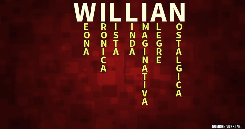 Acróstico willian