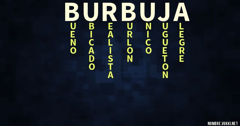 Acróstico burbuja