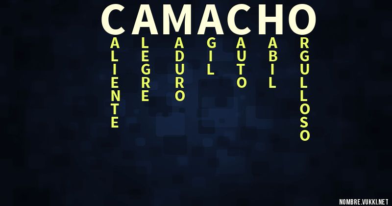 Acróstico camacho