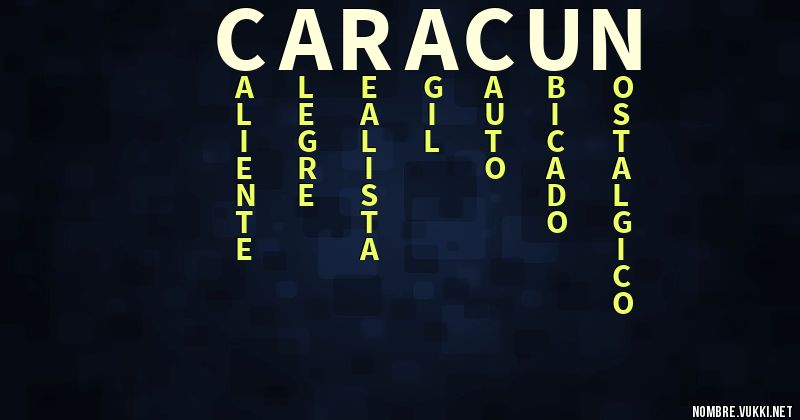 Acróstico caracun