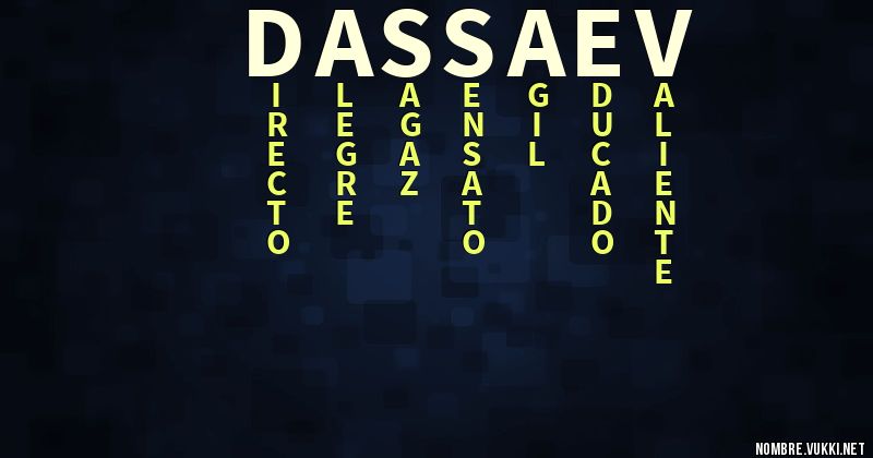 Acróstico dassaev