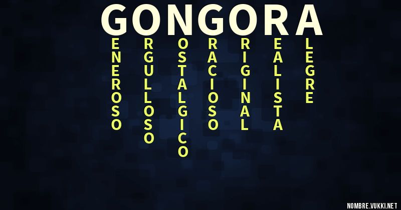 Acróstico gongora