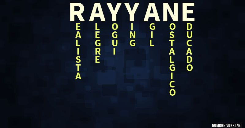 Acróstico rayyane