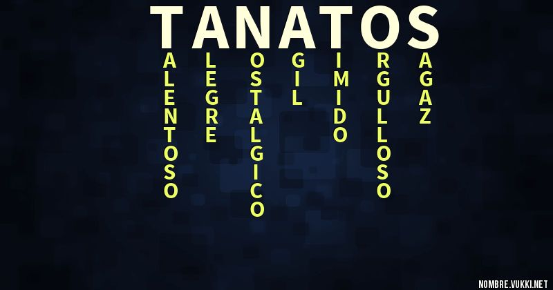 Acróstico tanatos