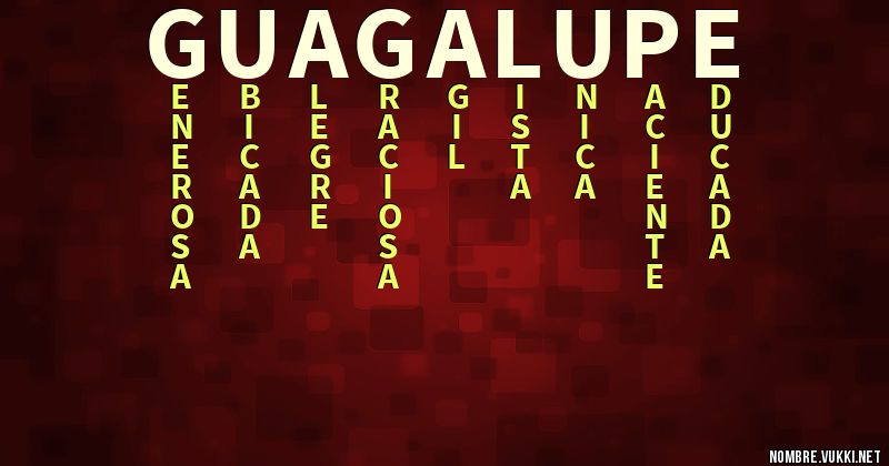 Acróstico guagalupe