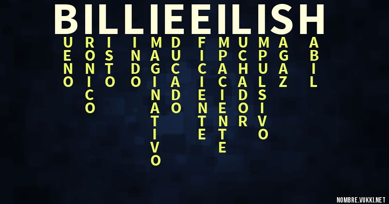 Acróstico billie eilish