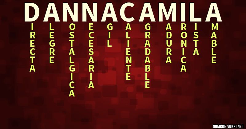 Acróstico danna camila