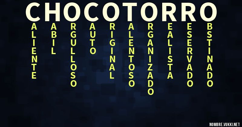 Acróstico chocotorro