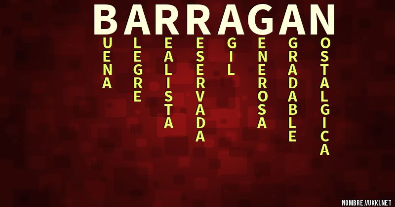 Acróstico barragan