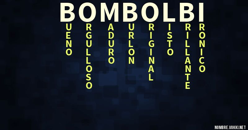 Acróstico bombolbi