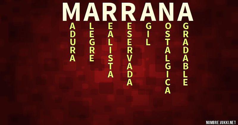 Acróstico marrana