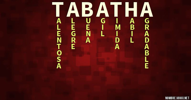 Acróstico tabatha