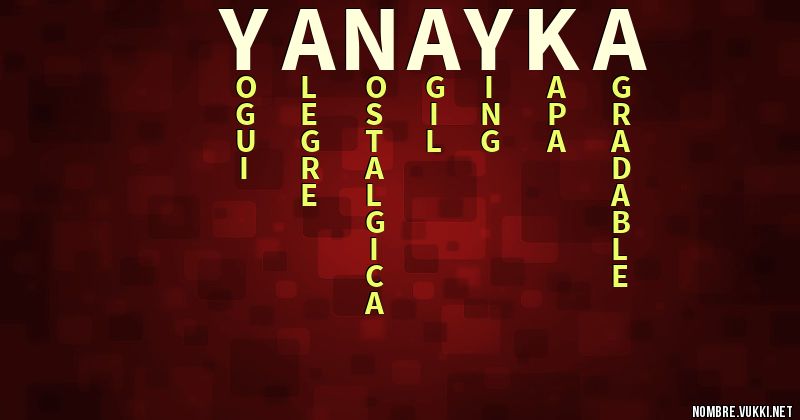 Acróstico yanayka