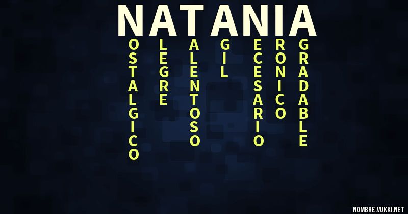 Acróstico natania