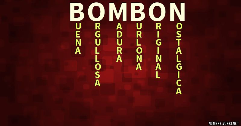 Acróstico bombon