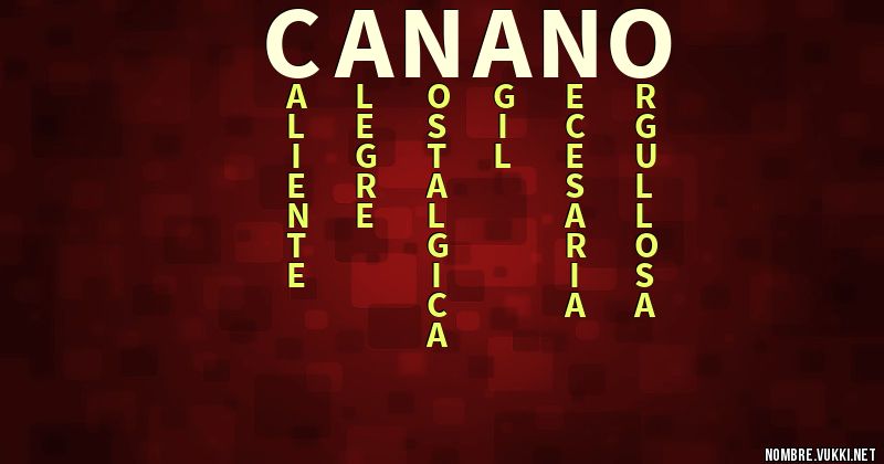 Acróstico cañaño