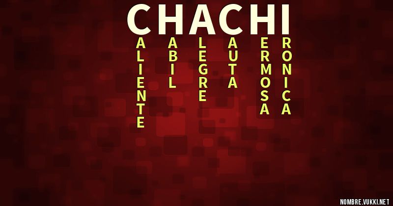 Acróstico chachi