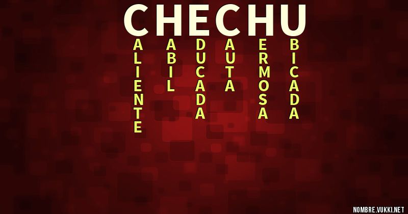 Acróstico chechu