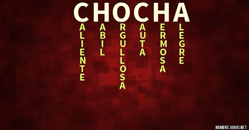 Acróstico chocha