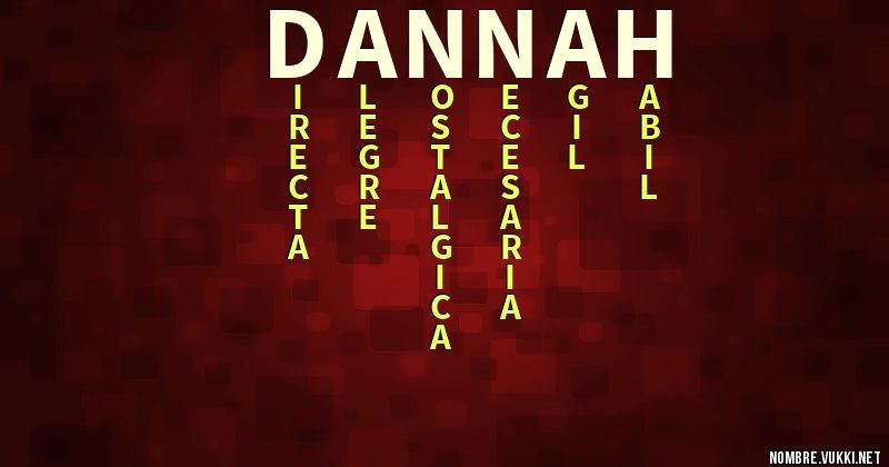 Acróstico dannah