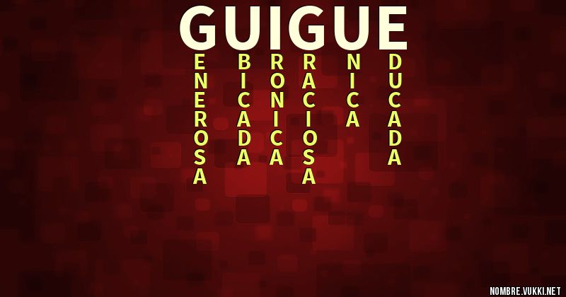 Acróstico guigue