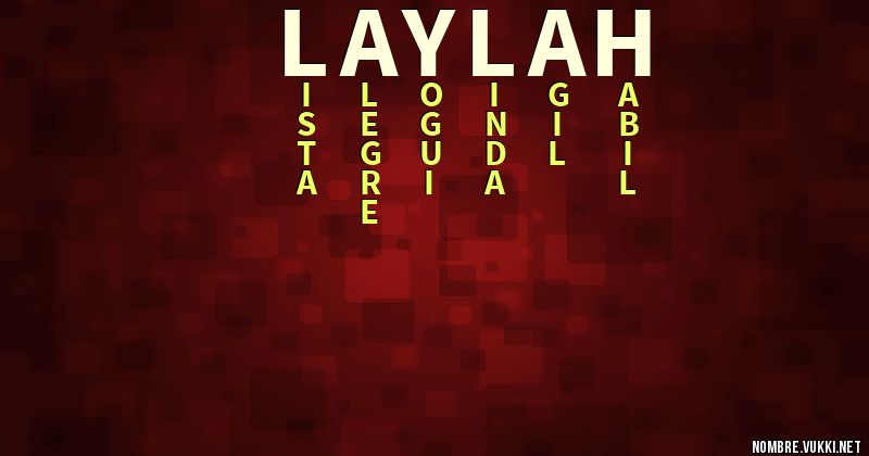 Acróstico laylah