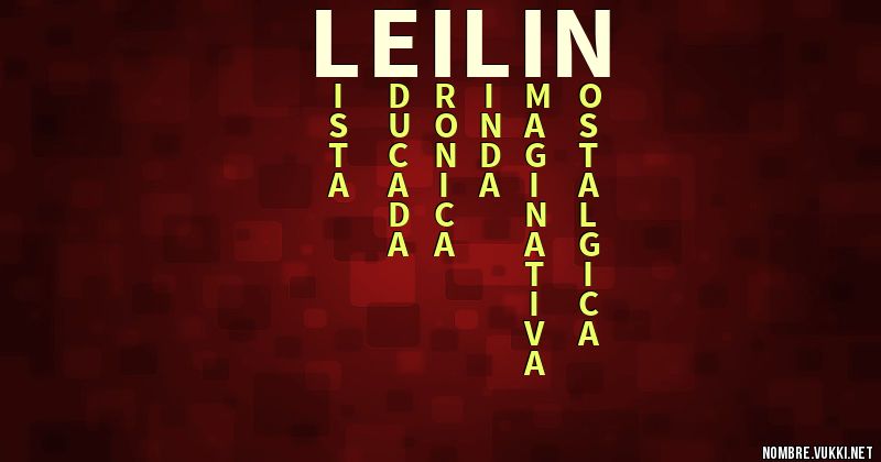 Acróstico leilin