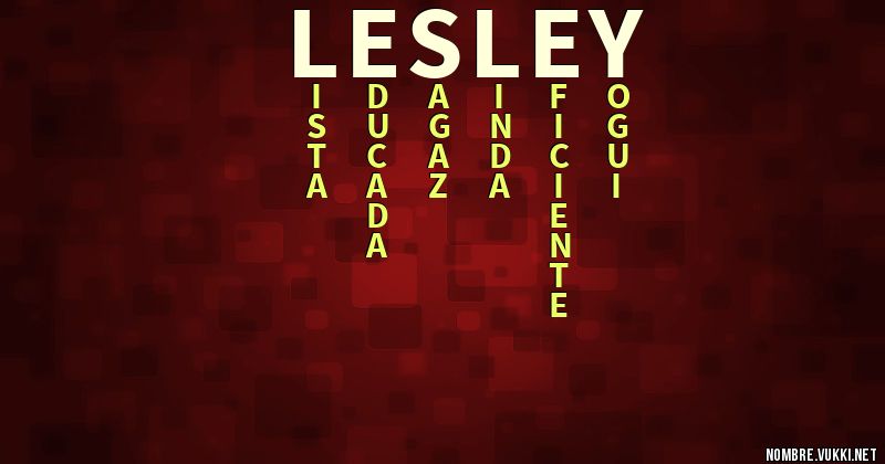 Acróstico lesley