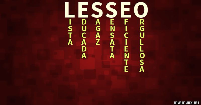 Acróstico lesseo