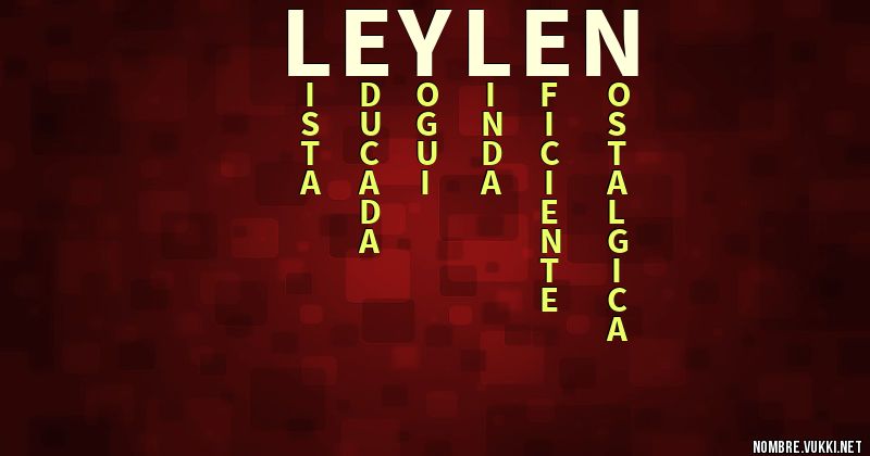 Acróstico leylen