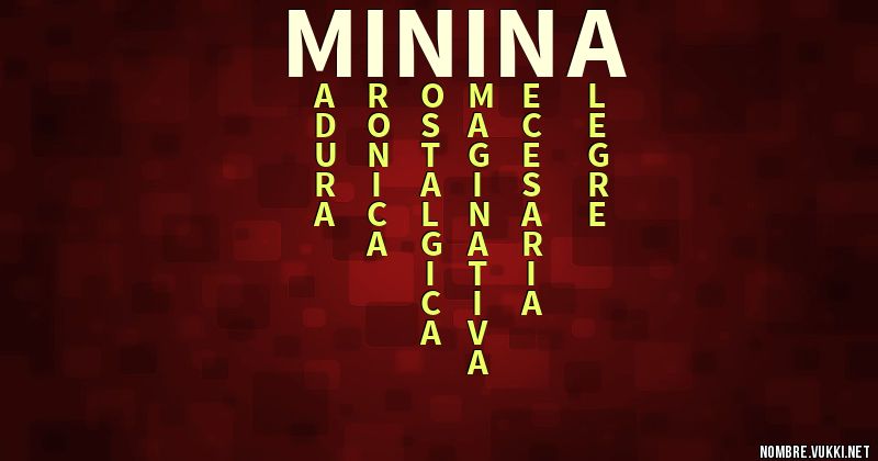 Acróstico minina