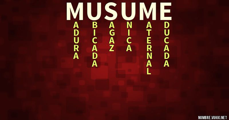 Acróstico musume