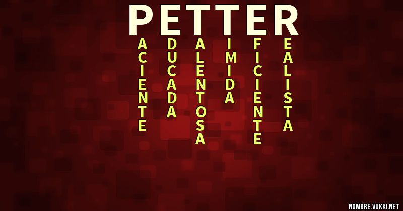 Acróstico petter