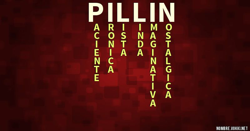 Acróstico pillin