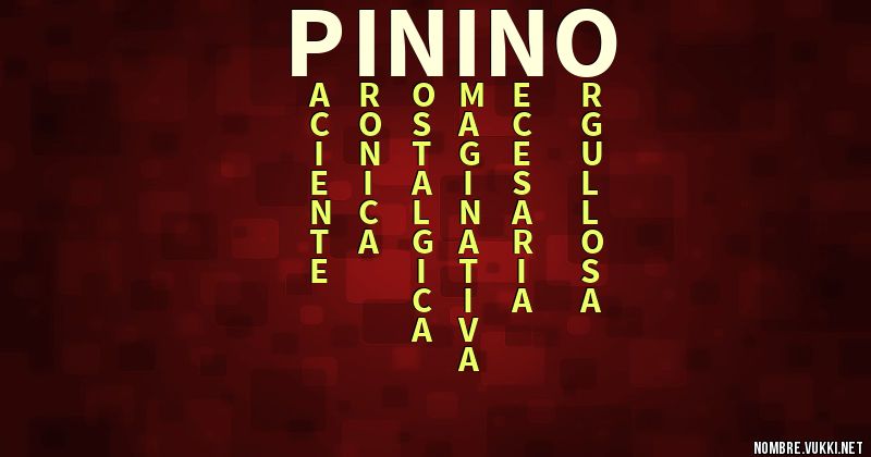 Acróstico pinino