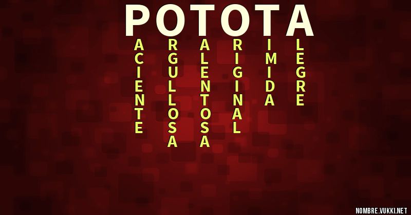 Acróstico potota