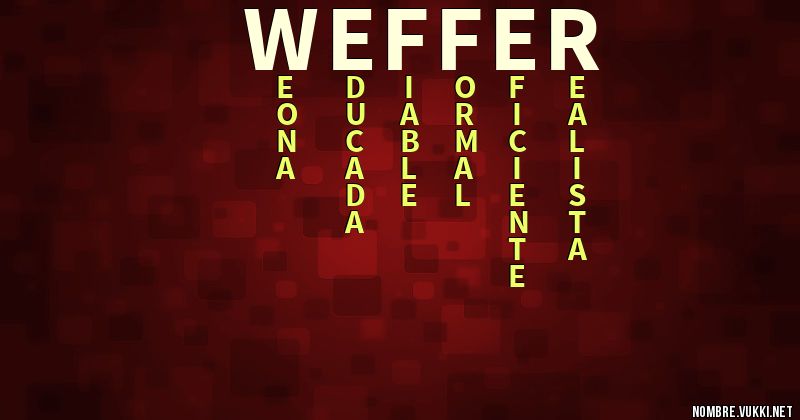 Acróstico weffer