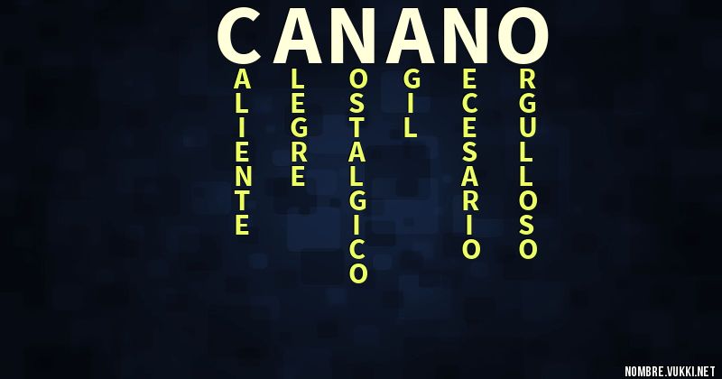Acróstico canano
