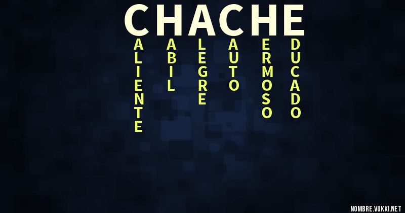 Acróstico chache