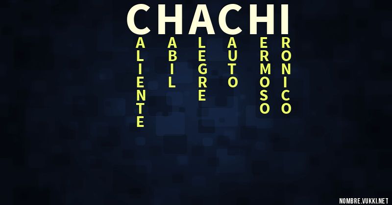 Acróstico chachi