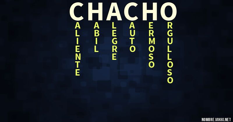 Acróstico chacho