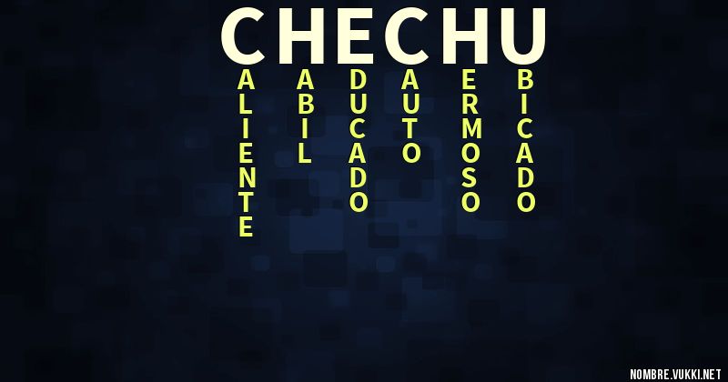 Acróstico chechu