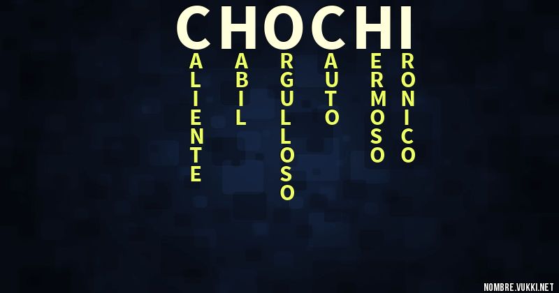 Acróstico chochi