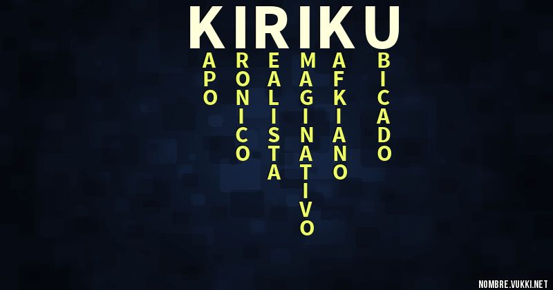 Acróstico kiriku