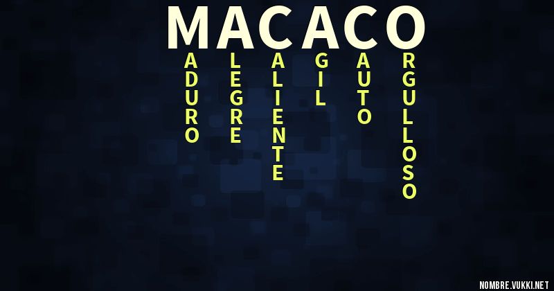 Acróstico macaco