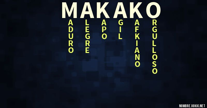 Acróstico makako