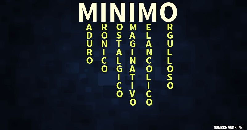 Acróstico minimo